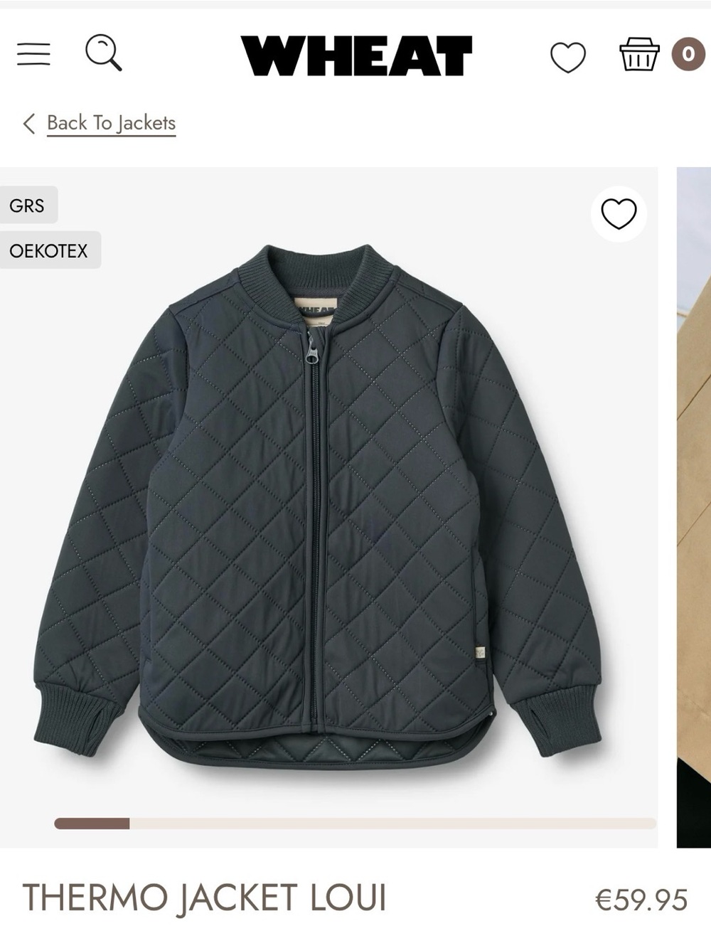 WHEAT Thermo Jacket Loui